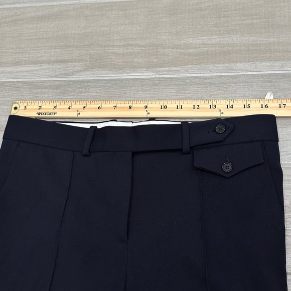 Celine Wool Tapered Ankle Trouser Dress Pants in Navy Blue US Women's Size 6 - Picture 12 of 16